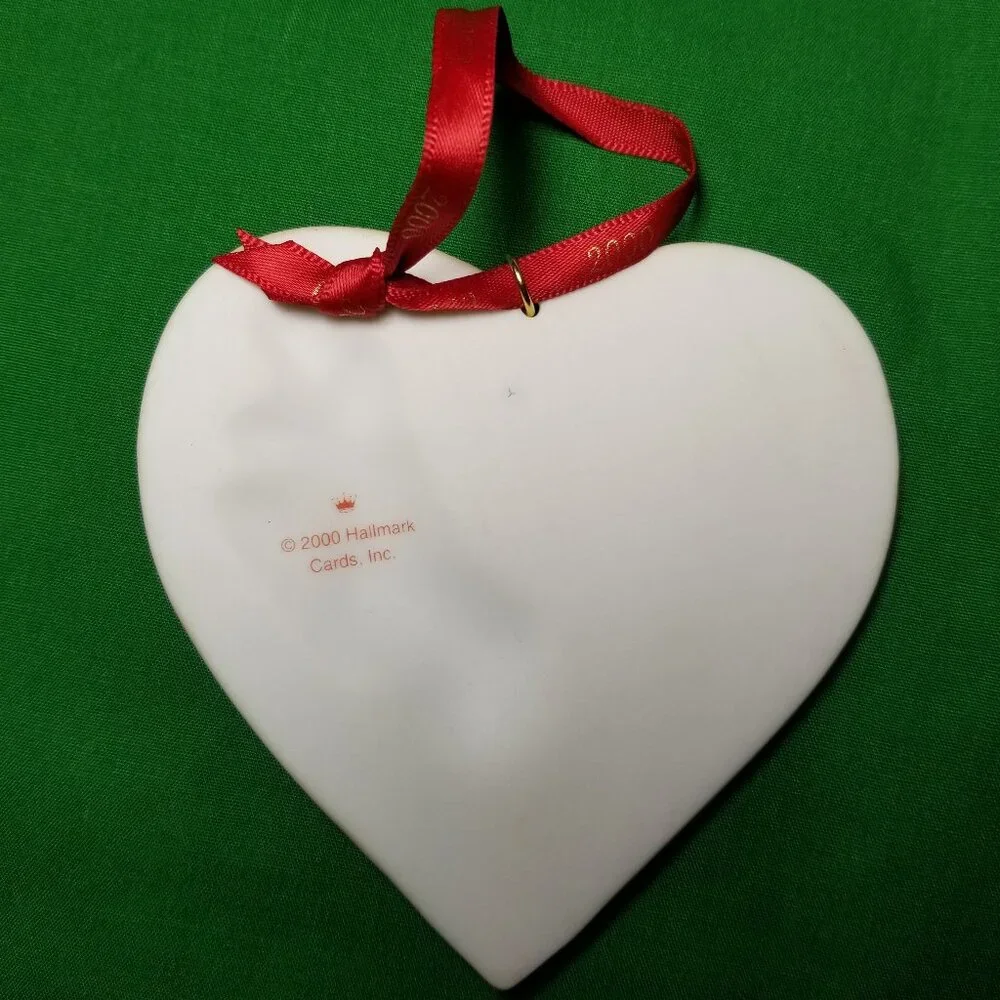Hallmark Keepsake Ornament 2000 Sister to Sister‎ Porcelain Heart Joy Together